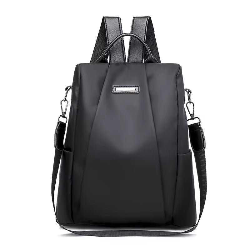 Anti-Theft Backpack Women'S Bag 2024 New Korean Version Trendy Fashion Bag Nylon Canvas Oxford Cloth Backpack